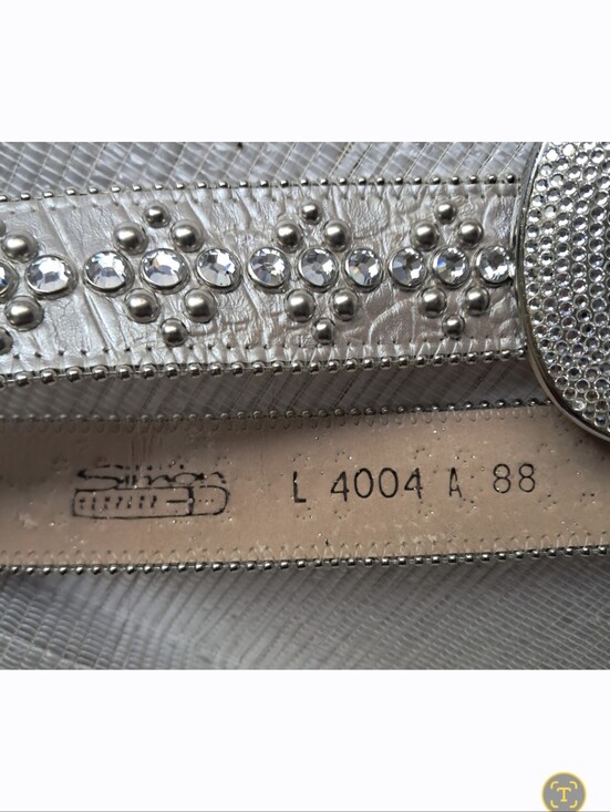 b.b. Simon Swarovski Crystal Encrusted Leather Belt Beautiful Preloved Condition main image 14
